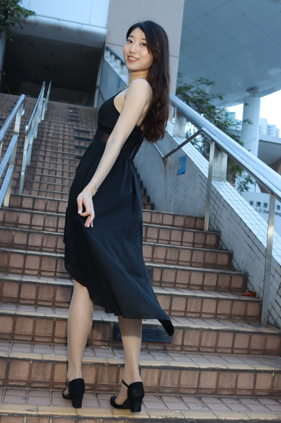 [Mzsock] NO.106 Wu Xiaokui Park black dress street photography#[61P]-6