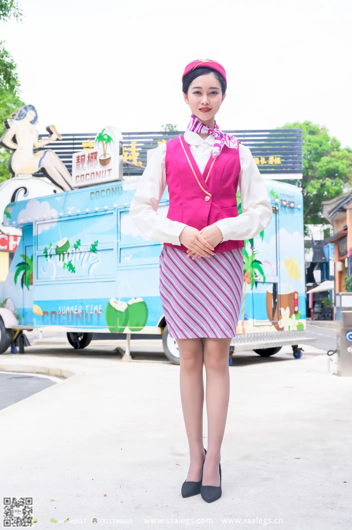 [Mzsock] NO.435 Her stewardess dream (top) silk club#[127P]-1