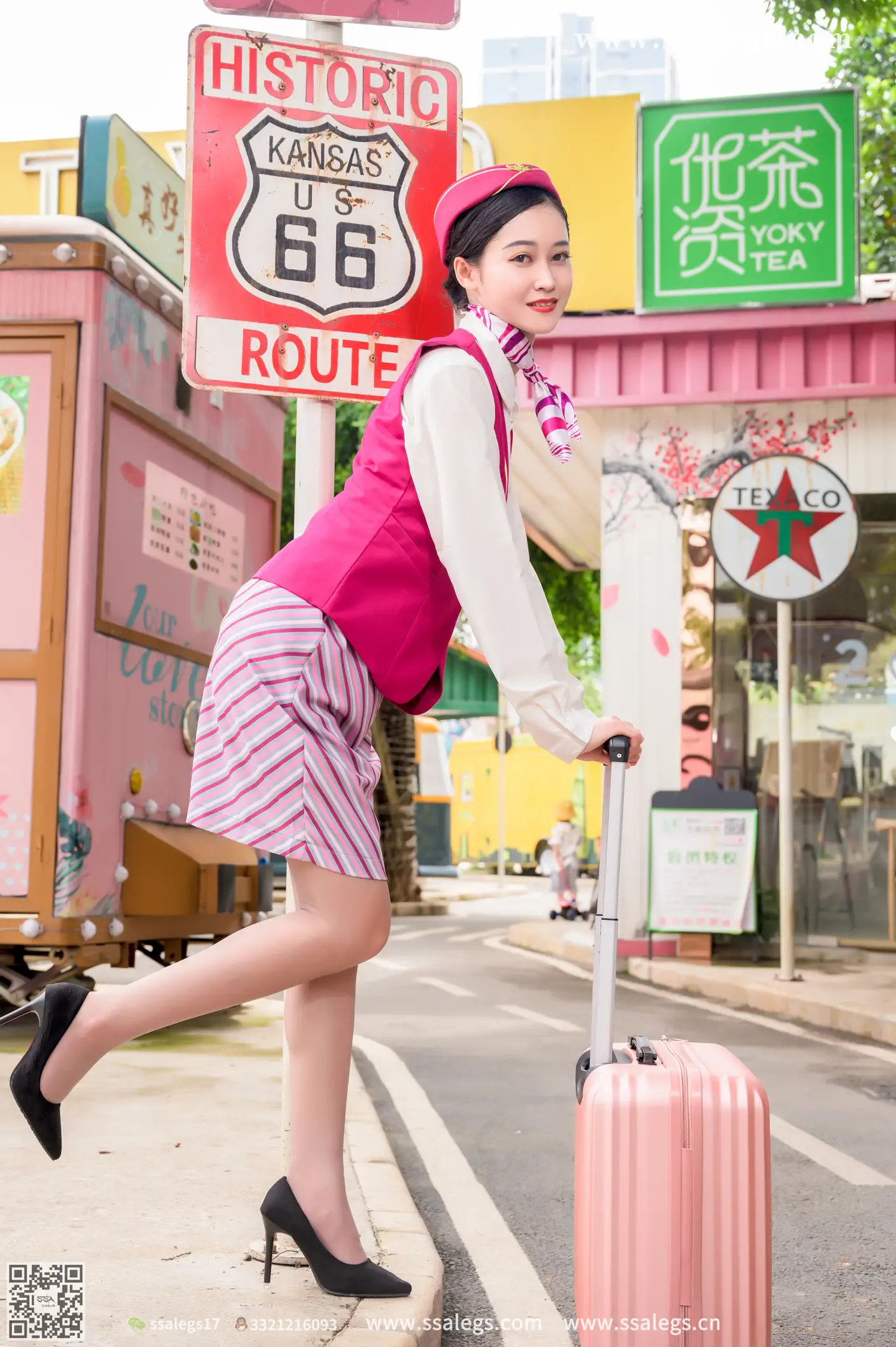 [Mzsock] NO.435 Her stewardess dream (top) silk club#[127P]-90