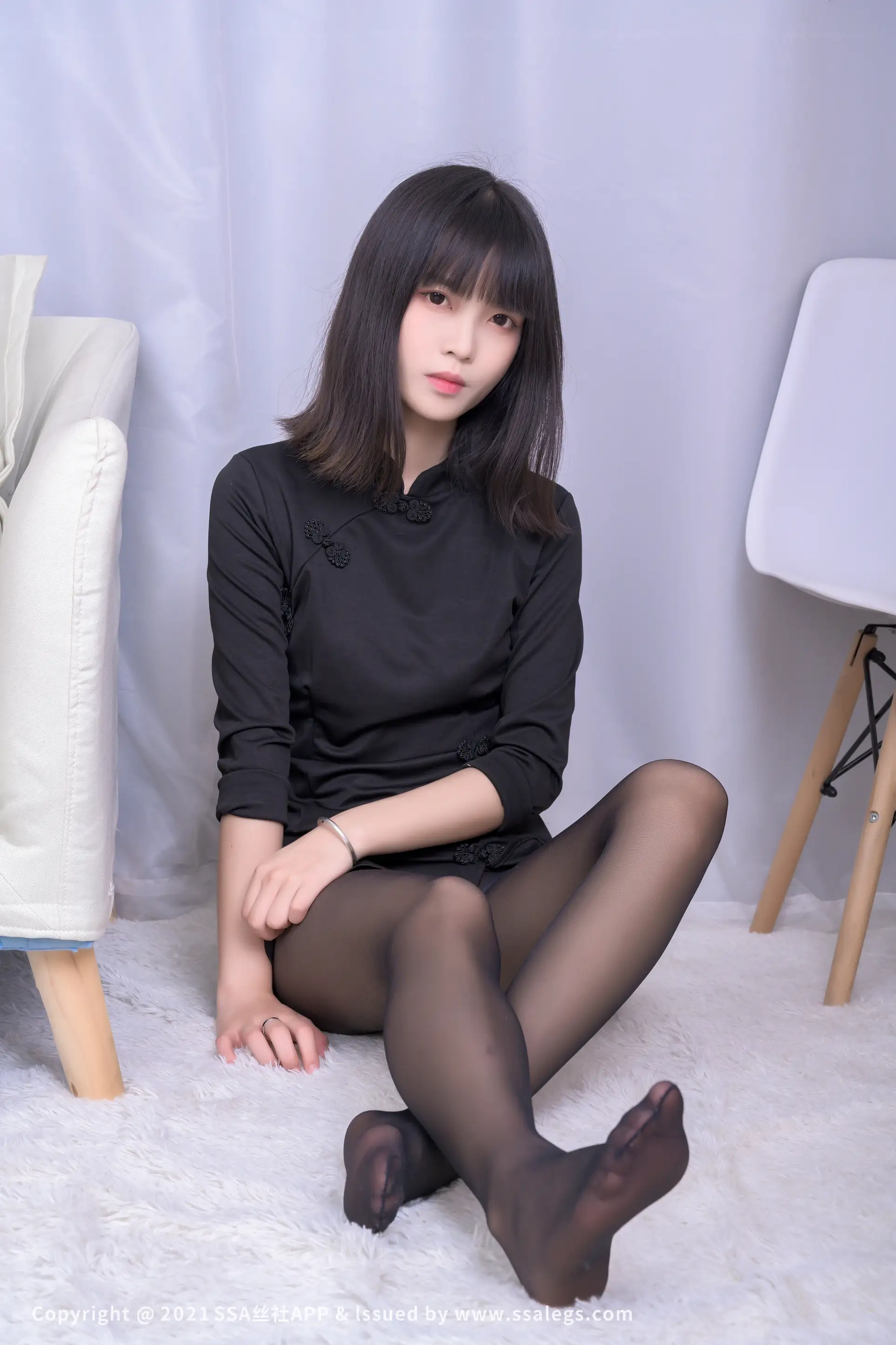 [Mzsock] NO.727 Leg model Dandan’s black silk feet (Part 2) silk club#[119P]-3