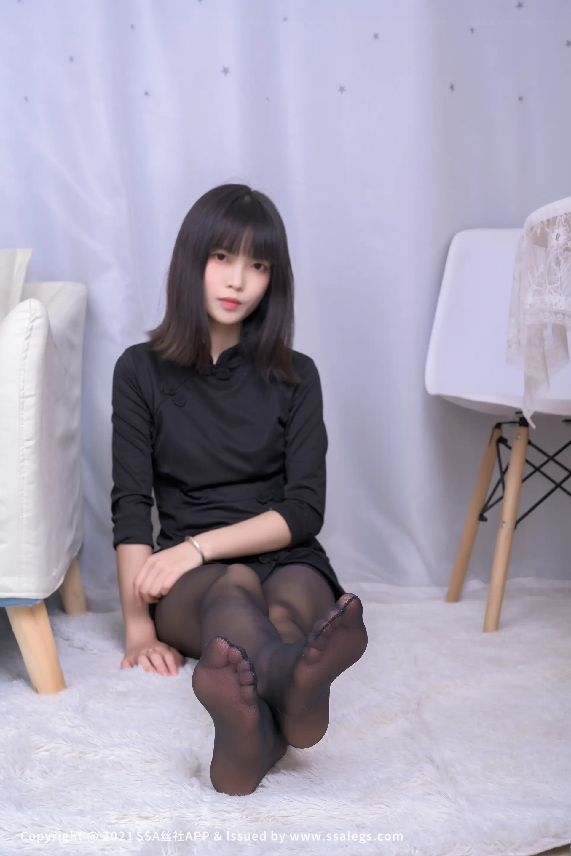 [Mzsock] NO.727 Leg model Dandan’s black silk feet (Part 2) silk club#[119P]-4