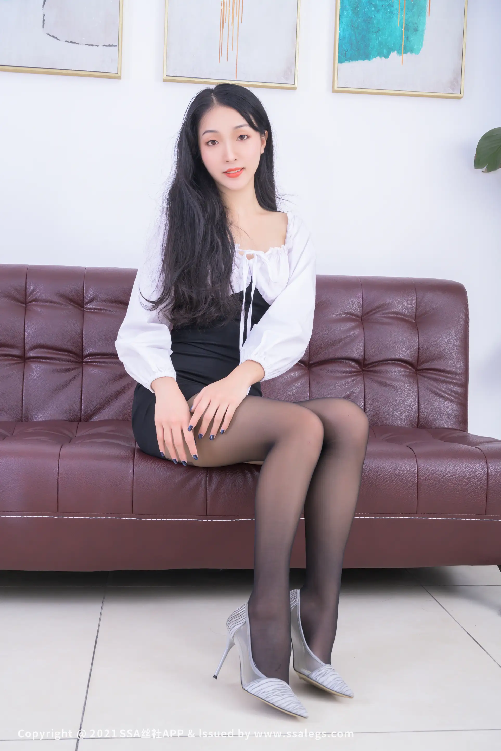 [Mzsock] NO.718 Model Amateur’s Beautiful Feet in Langsha Black Stockings (Part 1) silk club#[119P]-7