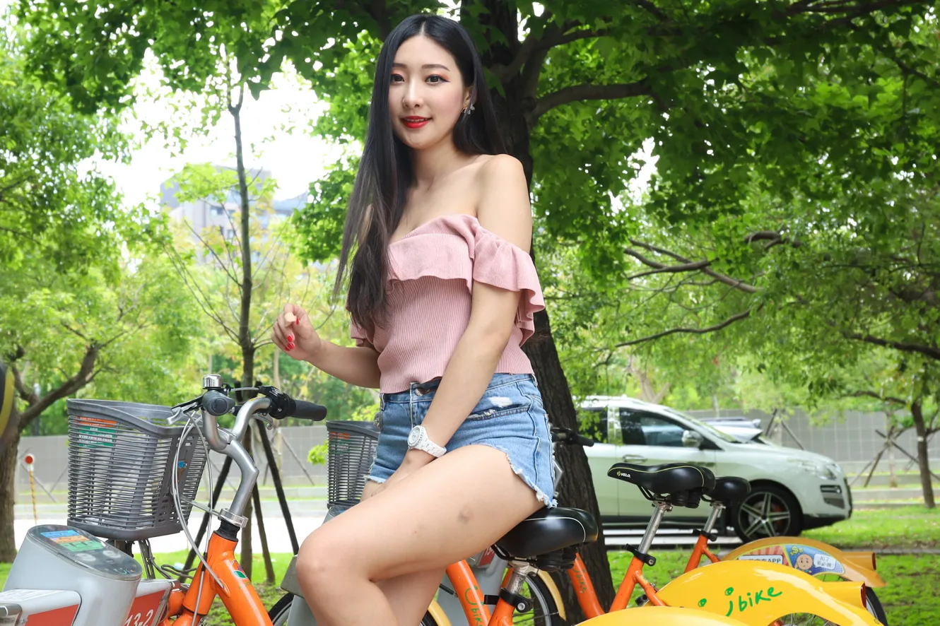 [Mzsock] NO.133 Wu Caijie denim shorts, high heels and beautiful legs street photography#[54P]-2