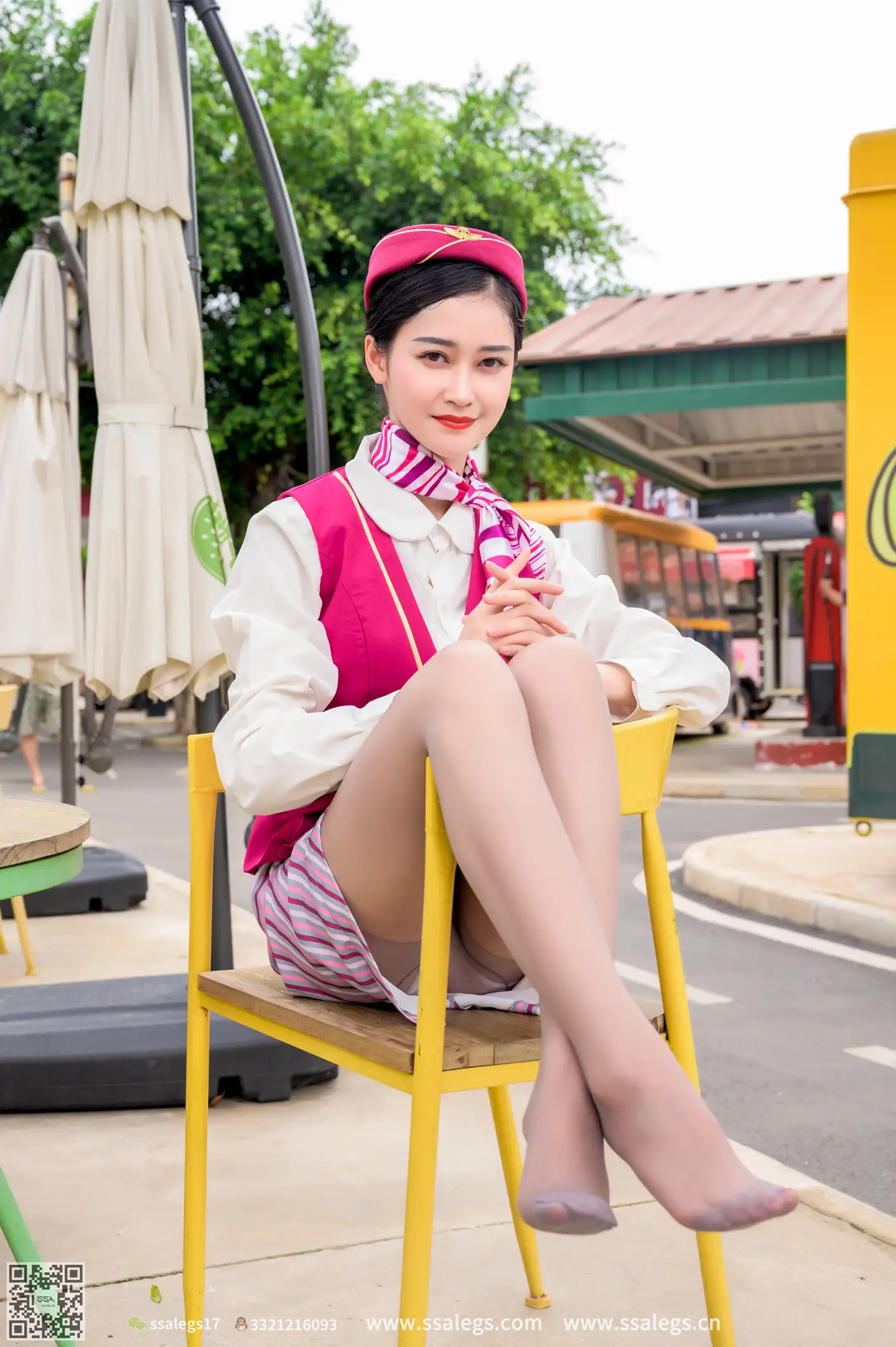 [Mzsock] NO.436 Her stewardess dream (below) silk club#[127P]-57