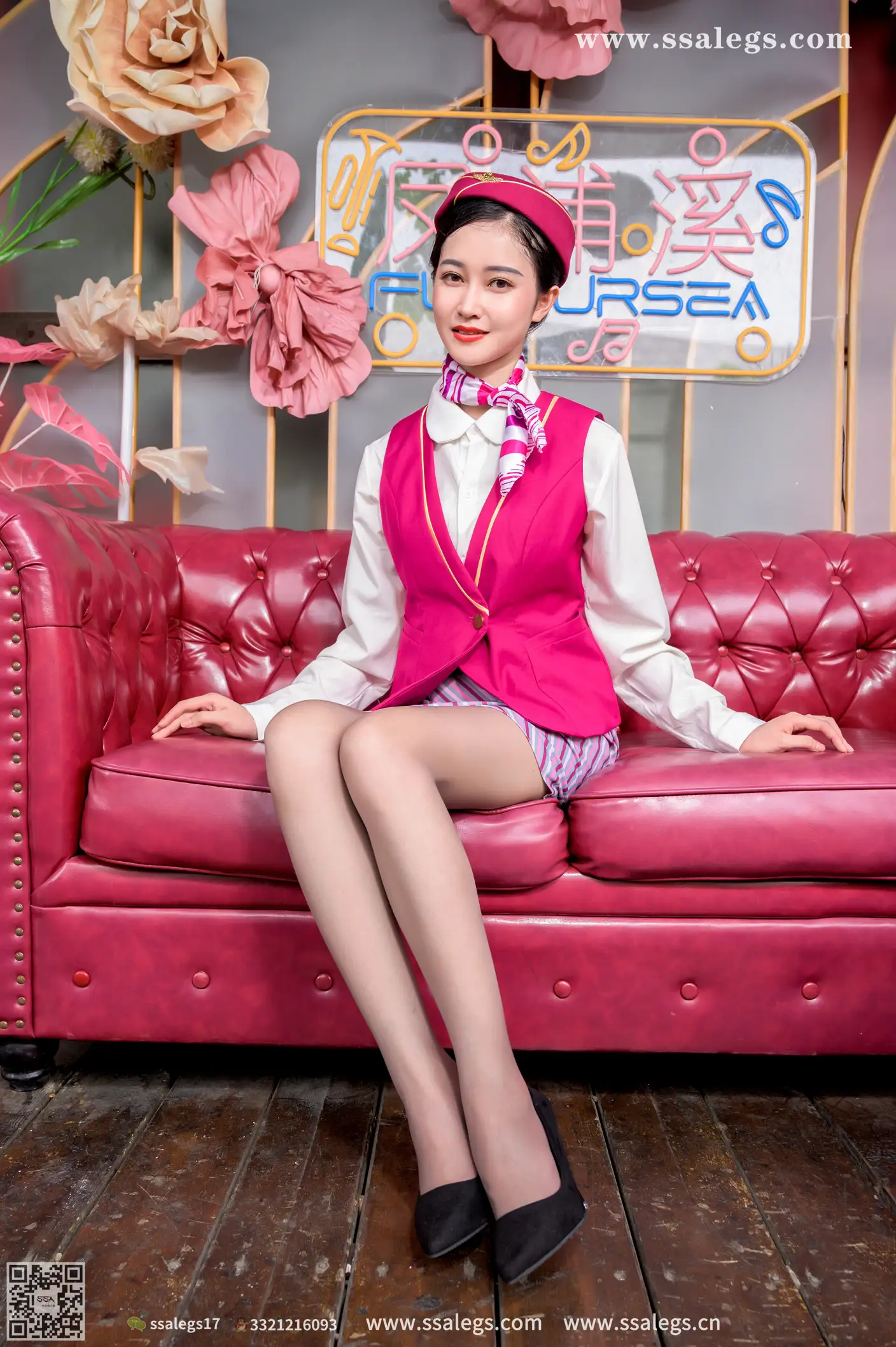 [Mzsock] NO.436 Her stewardess dream (below) silk club#[127P]-78