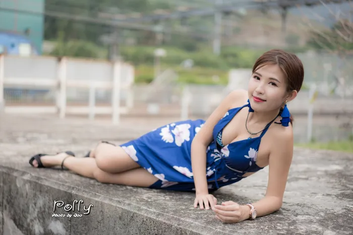 [Mzsock] NO.052 Polly high-slit long skirt, high heels and beautiful legs travel photo street photography#[60P]-7