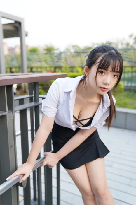 [Mzsock] NO.078 Chen Jialin OL short skirt high heels beautiful legs outdoor shot street photography#[100P]-5