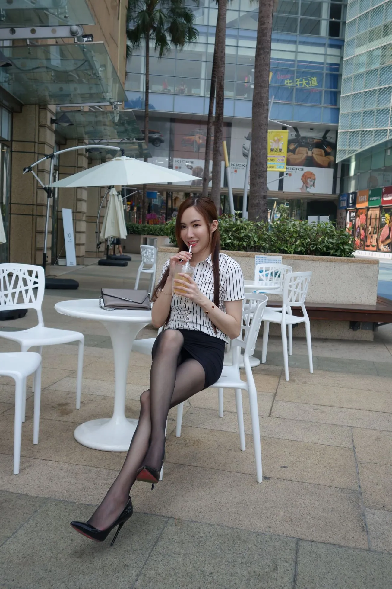 [Mzsock] NO.073 Dora Yanxi OL black silk high heels beautiful legs street photography#[82P]-8