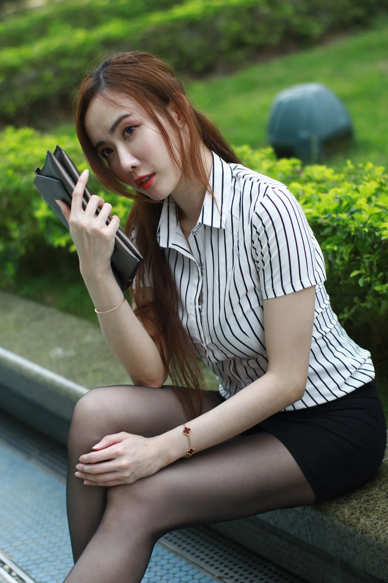 [Mzsock] NO.073 Dora Yanxi OL black silk high heels beautiful legs street photography#[82P]-10