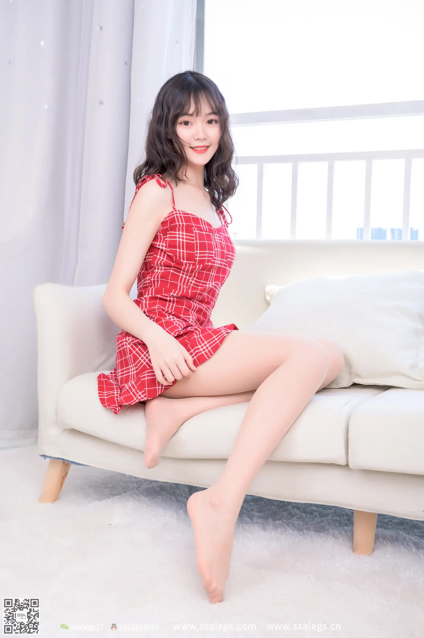 [Mzsock] NO.416 Yangyang My red plaid skirt (below) silk club#[112P]-4