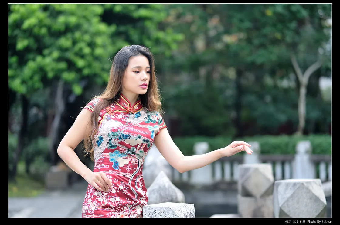 [Mzsock] NO.098 Zhang Qiao cheongsam black silk high heels beautiful legs street photography#[54P]-3